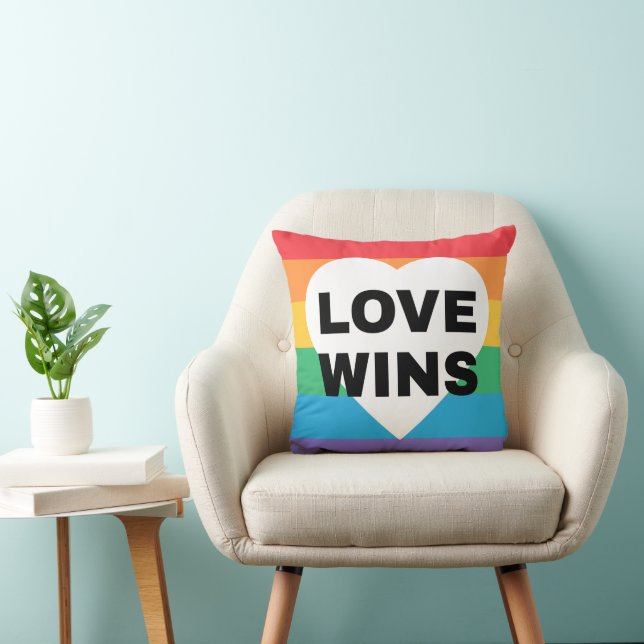 Liebe gewinnt | GAY PRIDE Kissen (Stuhl )