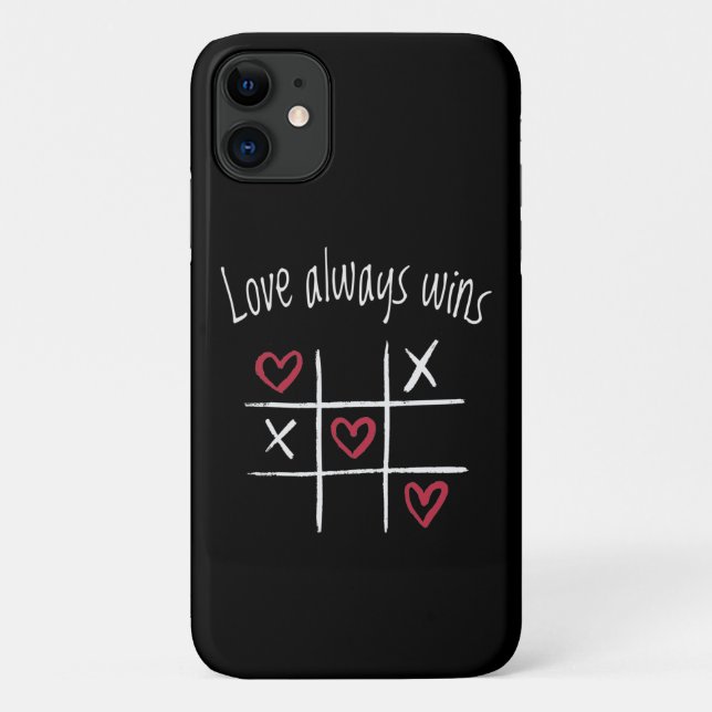 Liebe gewinnt immer Case-Mate iPhone hülle (Rückseite)