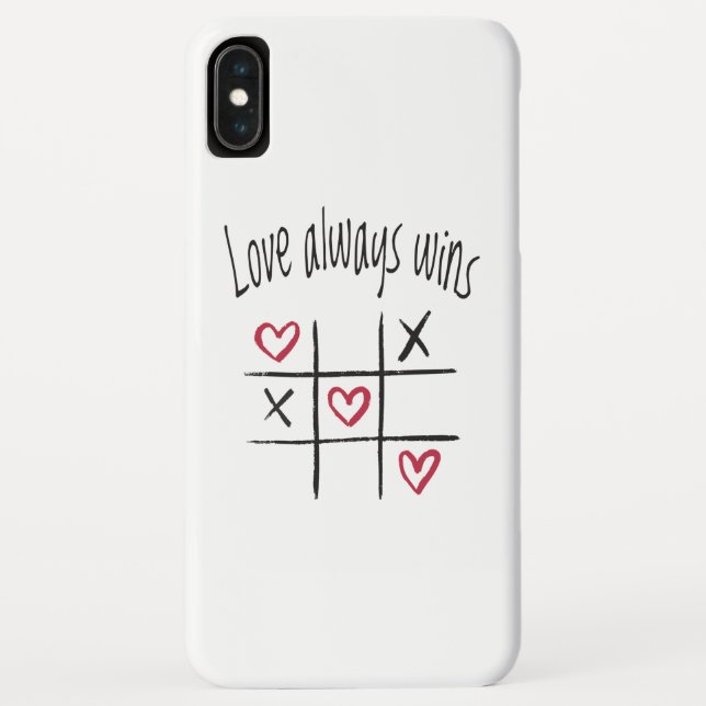 Liebe gewinnt immer Case-Mate iPhone hülle (Rückseite)