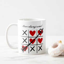 Liebe gewinnt immer Kaffeezubereitung Tasse