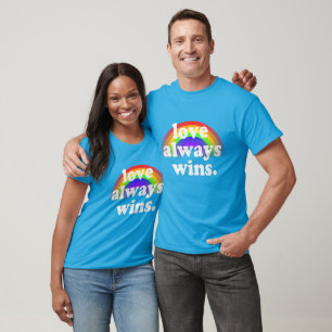 Liebe Gewinnt Immer Schwulen Stolz Gleichheit Rege T-Shirt