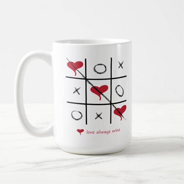 Liebe gewinnt immer Tasse (Links)