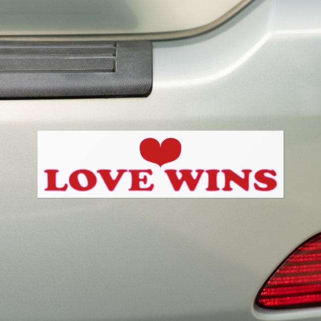 Liebe gewinnt - Kampf gegen Rassismus und Vorurtei Autoaufkleber (Auf Auto)