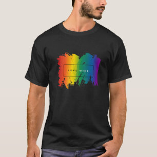 Liebe gewinnt LGBT Prix Flag Gay Rights Gleichstel T-Shirt