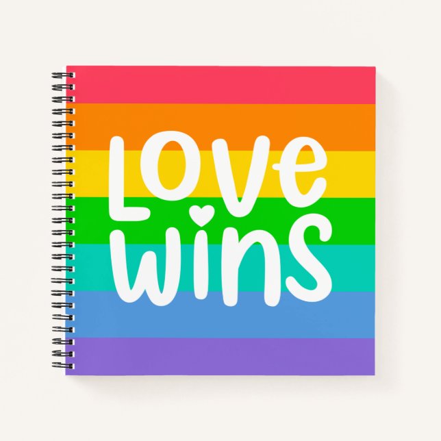 Liebe gewinnt notizbuch (Vorderseite)