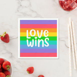 Liebe gewinnt serviette