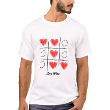 Liebe gewinnt Tic Tac Toe Design