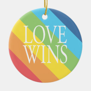 Liebe gewinnt Verzierung Keramikornament