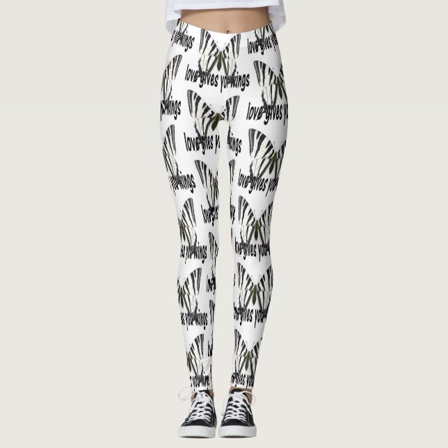 Liebe gibt dir Flügel Leggings (Vorderseite)