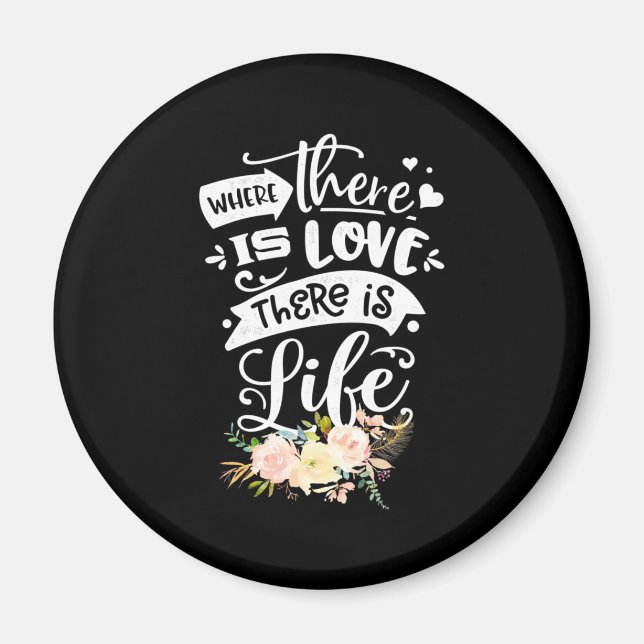 Liebe gibt es Leben Magnet (Vorne)