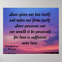 LIEBE GIBT NICHT, SONDERN ES SELBST-Poster