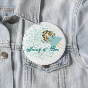 Liebe gibt uns eine Märchen-Hochzeit Button