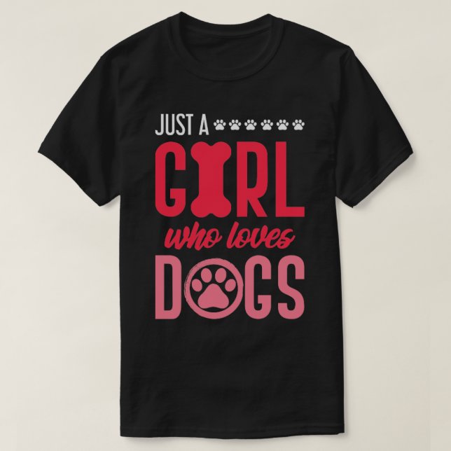 Liebe Girl Hund T-Shirt (Design vorne)