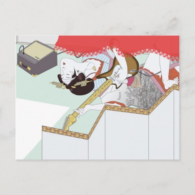 Liebe Girl Postcard Postkarte (Vorderseite)