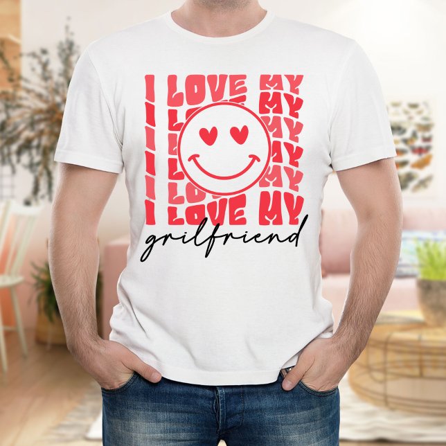 Liebe Girlfriend ,Gift Joke Birthday Valentinstag T-Shirt (Von Creator hochgeladen)