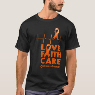 Liebe Glaube Pflege Leukämie Bewusstsein T-Shirt