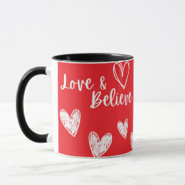 Liebe & Glaube Valentinstag Tasse