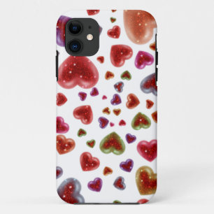 Liebe, glitzernde Herzen 2 Case-Mate iPhone Hülle