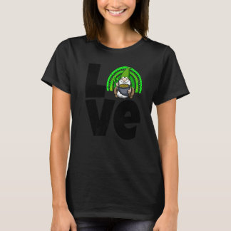 Liebe Gnome Rainbow Women St Patricks Liebe T-Shirt