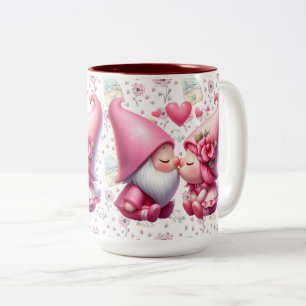 Liebe Gnomes Zweifarbige Tasse