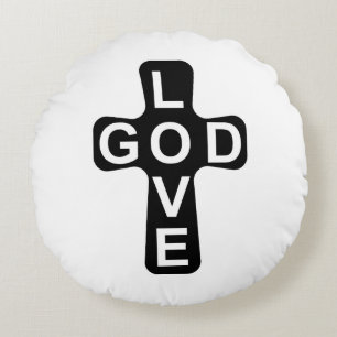 LIEBE GOD RUNDES KISSEN