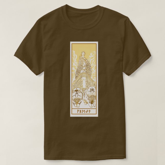 Liebe Goddess Freyja T-Shirt (Design vorne)