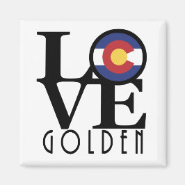 LIEBE Golden Colorado Magnet