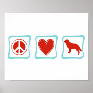 Liebe Golden Retriever Plätze Poster