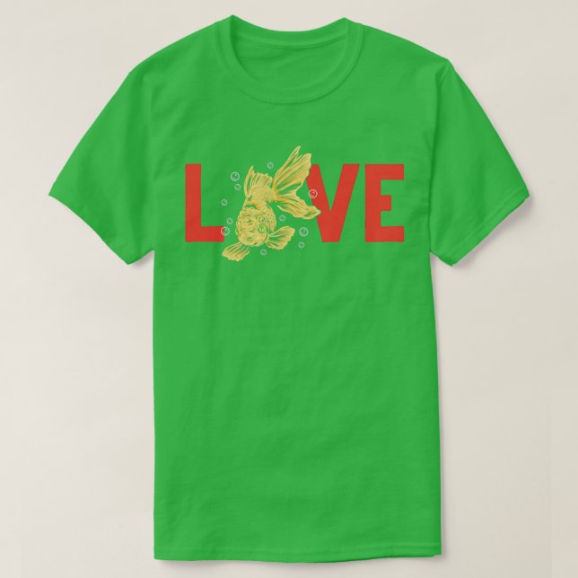 Liebe Goldfish Aquarium Fisch Niedlich Goldfish T-Shirt (Design vorne)