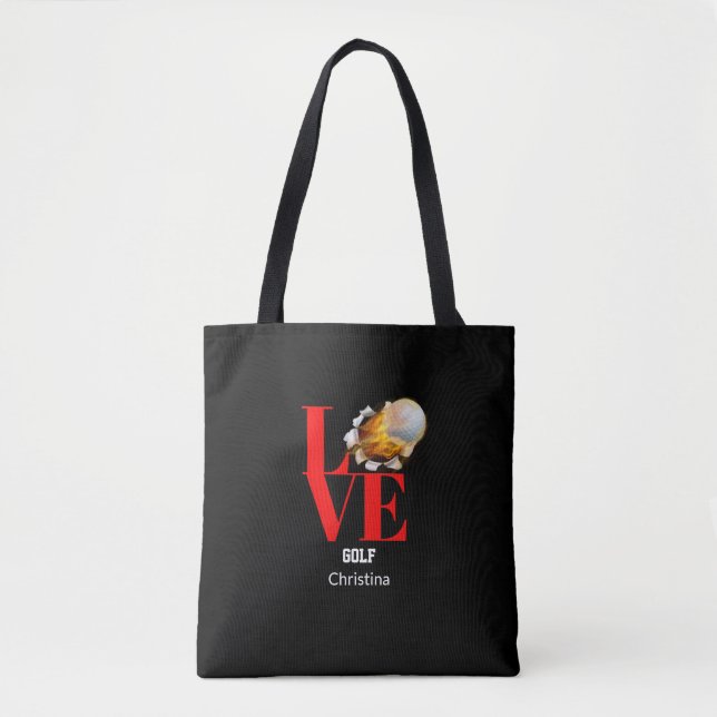 Liebe Golf Personalisierte Schultertasche Tasche (Vorderseite)
