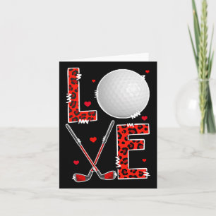 Liebe Golf Player Team Valentine's Day Kostüm Leop Karte