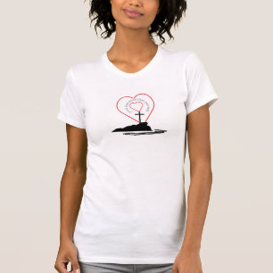 Liebe Gott mehr als dich selbst Christlich T-Shirt