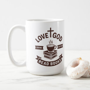 Liebe Gott Trinke Kaffee Lies Bücher Christlich Vi Kaffeetasse