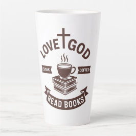 Liebe Gott trinken Kaffee Lesen Bücher Christlich  Milchtasse