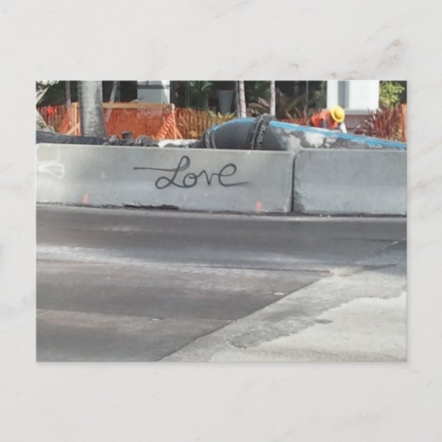 ~Liebe Graffiti Art~ POSTCARD, KÜMMERN SIE! Postkarte (Vorderseite)