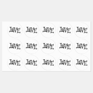 Liebe Graffiti Etiketten