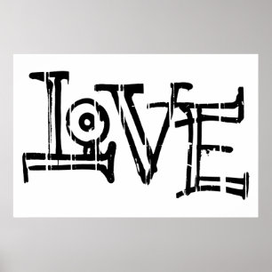 Liebe Graffiti Poster