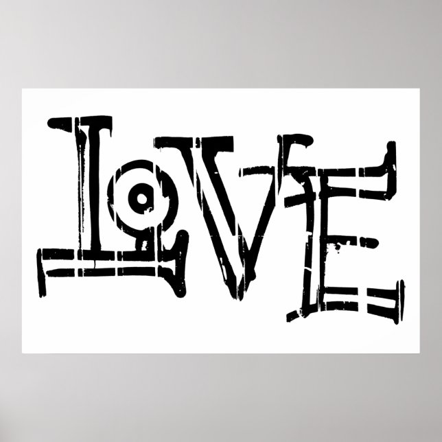 Liebe Graffiti Poster (Vorne)