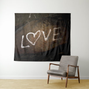 Liebe Graffiti Wandteppich
