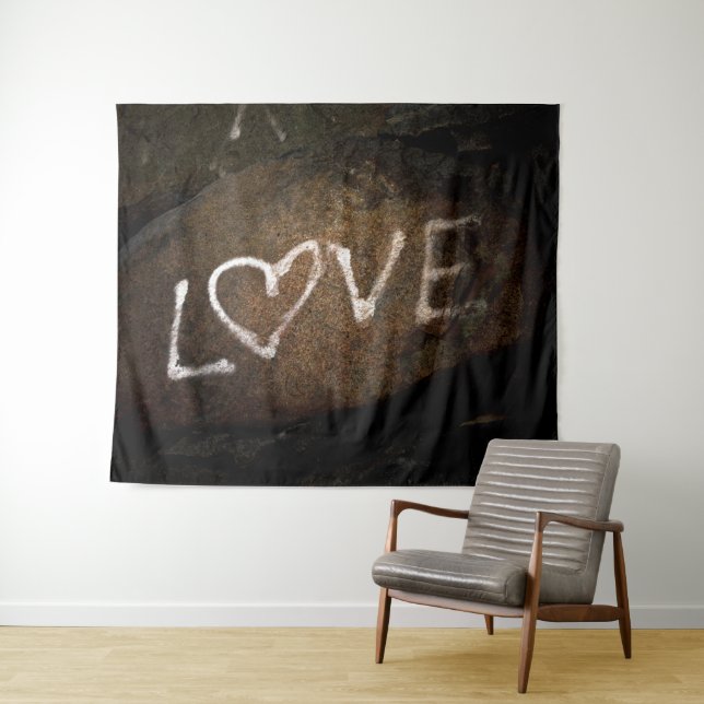 Liebe Graffiti Wandteppich (Beispiel (Horizontal))