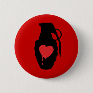 Liebe-Granate - Liebe ist ein Schlachtfeld Button