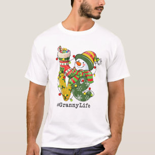 LIEBE Granny Life Snowman Weihnachtsbeleuchtung Pa T-Shirt