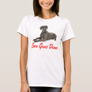 Liebe Great Dane Welpen Hund T-Shirt