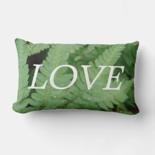 Liebe Green Farn Inspirationskissen Lendenkissen