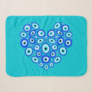 Liebe Griechenland Herz blau und weiß Sherpadecke