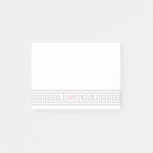 Liebe griechischer Schlüssel Post-it Klebezettel