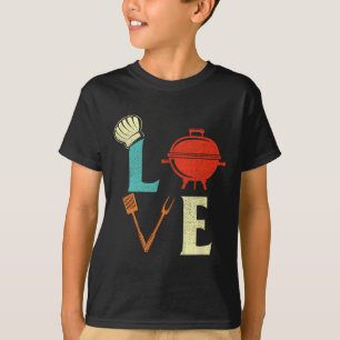 Liebe Grillen Lover Pitmaster Grillgrill T-Shirt