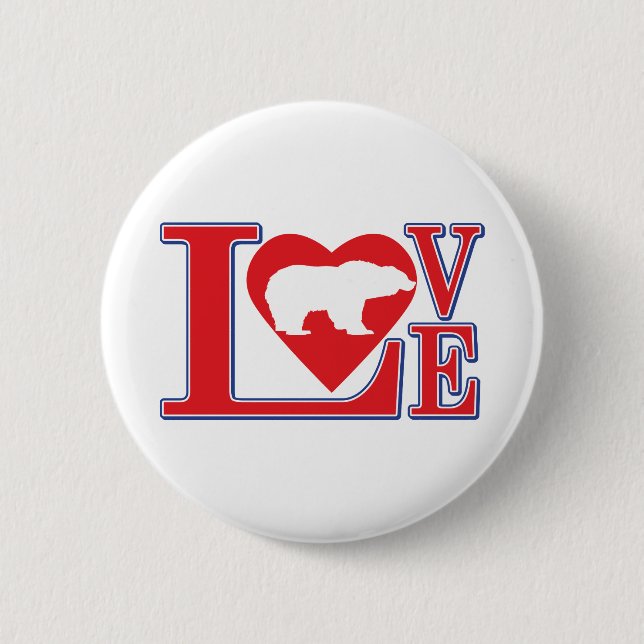 Liebe-Grizzlies Button (Vorderseite)
