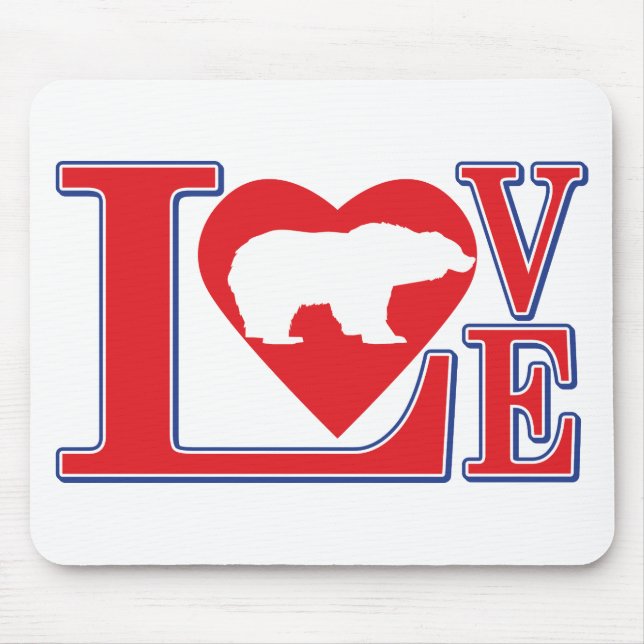 Liebe Grizzly Mousepad (Vorne)