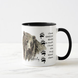 Liebe GRIZZLY TRÄGT so viel, dass ich Spaß Quote T Tasse